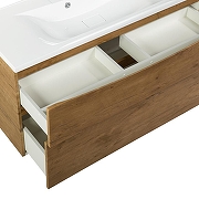 Тумба с раковиной BelBagno Marino-H60 110 MARINO-H60-1100-2C-SO-RN-P+110 BB1100/450-LV-MR-PR подвесная Rovere Nature-5
