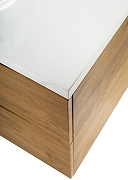 Тумба с раковиной BelBagno Marino-H60 110 MARINO-H60-1100-2C-SO-RN-P+110 BB1100/450-LV-MR-PR подвесная Rovere Nature-6
