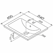 Тумба с раковиной AM.PM X-Joy 55 M85AFSX0552WG+X-Joy 55 M85AWCC0552WG64 Белый глянец-13