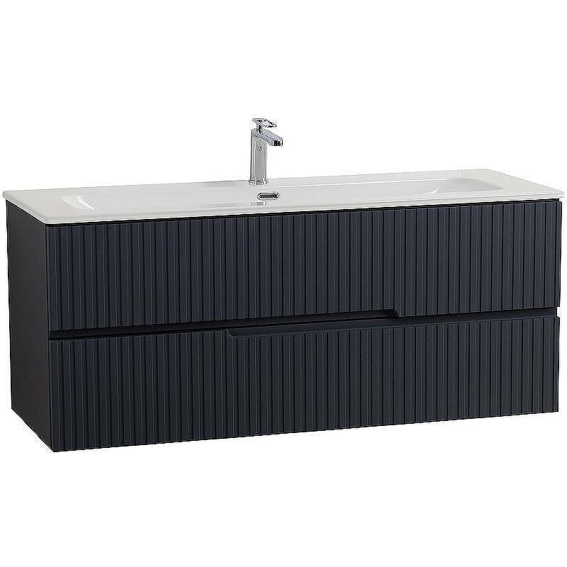 Тумба с раковиной Cezares Duet-N 120 DUET-N-1200-2C-SO-GR-P+Eco 120 CZR-8073-120 подвесная 