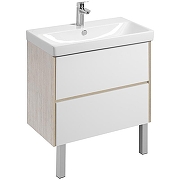 Тумба с раковиной Aquaton Сканди 80 1A283001SDB20+Santek Адриана 80 1WH501772 подвесная Белый глянец Дуб верона-4