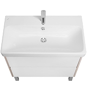 Тумба с раковиной Aquaton Сканди 80 1A283001SDB20+Santek Адриана 80 1WH501772 подвесная Белый глянец Дуб верона-5