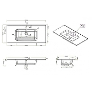 Тумба с раковиной BelBagno Kraft 100 KRAFT-1000-2C-SO-BO+100 BB1000ETL подвесная Bianco Opaco-4