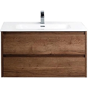 Тумба с раковиной BelBagno Kraft 80 39-800/390-2C-SO-RT+800BB800/390ETL подвесная Rovere Tabacco