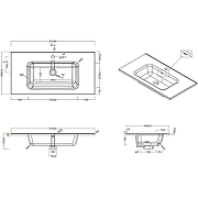 Тумба с раковиной BelBagno Etna 90 ETNA-900-2C-SO-RN-P+90 BB900ETL подвесная Rovere Nature-4