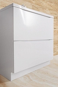 Тумба с раковиной BelBagno Marino 80 MARINO-800-2C-PIA-BL-P+80 BB800/450-LV-MR-PR Белая-2
