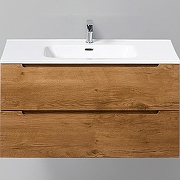 Тумба с раковиной BelBagno Etna 100 ETNA-1000-2C-SO-RN-P+100 BB1000ETL подвесная Rovere Nature