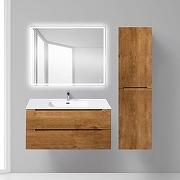 Тумба с раковиной BelBagno Etna 100 ETNA-1000-2C-SO-RN-P+100 BB1000ETL подвесная Rovere Nature-1