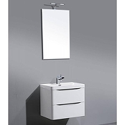 Тумба с раковиной BelBagno Ancona-N 60 ANCONA-N-600-2C-SO-BL+Energia-N 60 EA-600-LVB подвесная Bianco lucido-2