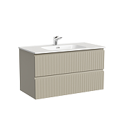 Тумба с раковиной Sancos Snob T 90 SNT90CE+Ceramicanova Element 90 CN7002 подвесная Beige Soft