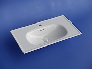 Тумба с раковиной Sancos Code 80 CD80GP+Ceramicanova Sabo 80 CN13002 подвесная цвет Серая платина-7