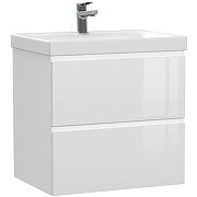 Тумба с раковиной Cersanit Moduo 60 64140+Como 60 S-UM-COM60/1-w подвесная Белая