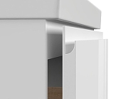 Тумба с раковиной Cersanit Moduo 60 64140+Como 60 S-UM-COM60/1-w подвесная Белая-3