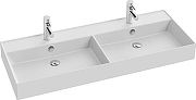 Тумба с раковиной Jacob Delafon Vivienne 120 EB1669-J5-J5+Vivienne 120 EXBL112-00 двойная подвесная цвет Белый глянцевый-1