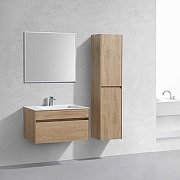 Тумба с раковиной Vincea Chiara 80 VMC-2C800NO+80 VCB-13800W подвесная N.Oak-2