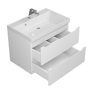 Тумба с раковиной Uperwood Tanos 70 291020243+Classic 70 291020336 подвесная цвет Белый матовый-4