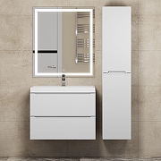 Тумба с раковиной Uperwood Tanos 70 291020243+Classic 70 291020336 подвесная цвет Белый матовый-13