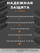 Кухонная мойка Wisent 50 WGS35050/W02-114/W405A/W302644/W74004-9  со смесителем цвет Сатин-3