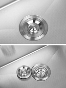 Кухонная мойка Wisent 50 WGS35050/W02-114/W405A/W302644/W74004-9  со смесителем цвет Сатин-10
