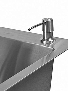 Кухонная мойка Wisent 50 WGS35050/W02-114/W405A/W302644/W74004-9  со смесителем цвет Сатин-11