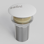 Донный клапан Salini 16131WM click-clack цвет Белый матовый