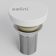Донный клапан Salini 16232WM click-clack цвет Белый матовый
