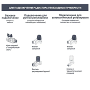 Стальной радиатор Rifar Tubog TUB 2180-04-AN Антрацит 4 секции с боковым подключением-3