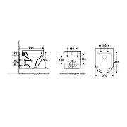 Унитаз с инсталляцией WellWant Aura WWU01121WK + Alcaplast Sadromodul AM101/1120-3:1 RU M71-0001 с сиденьем Микролифт и клавишей смыва Хром-9