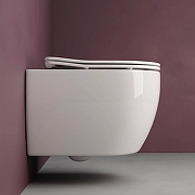 Унитаз с инсталляцией Ceramicanova Play CN3001 + WeltWasser WW Marberg 507 10000005949+10000005952 с сиденьем Микролифт с клавишей смыва Хром глянцевый-7