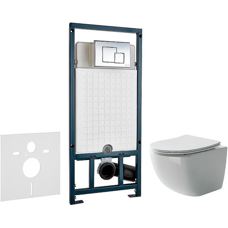 Унитаз с инсталляцией Ceramicanova Forma CN3009 + WeltWasser WW Marberg 507 10000005949+10000005953 