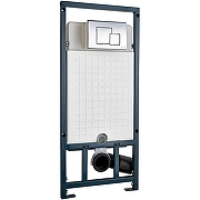 Унитаз с инсталляцией Ceramicanova Play CN3001 + WeltWasser WW Marberg 507 10000005949+10000005953 с сиденьем Микролифт с клавишей смыва Хром глянцевый-2
