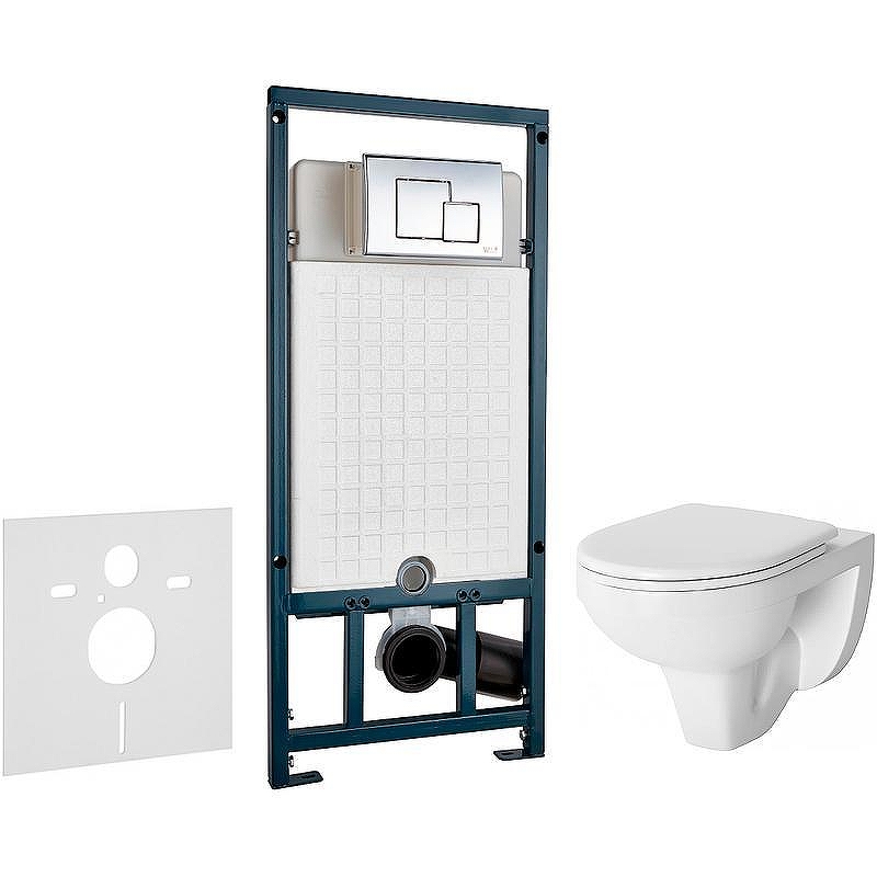 Унитаз с инсталляцией Damixa Jupiter DX77C1738SC + WeltWasser WW Marberg 507 10000005949+10000005953 