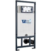 Унитаз с инсталляцией Ceramicanova Vogue CN4008T + WeltWasser WW Marberg 507 10000005949+10000005953 с сиденьем Микролифт с клавишей смыва Хром глянцевый-11