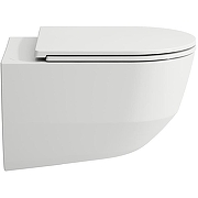 Унитаз с инсталляцией Laufen Pro Rimless 8.2096.6.000.000.1+8.9896.6.000.000.1 + Alcaplast Sadroмodul AM101/1120-0001+M670 с сиденьем Микролифт с Белой клавишей смыва-3