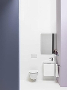 Унитаз с инсталляцией Laufen Pro Rimless 8.2096.6.000.000.1+8.9896.6.000.000.1 + Alcaplast Sadroмodul AM101/1120-0001+M578 с сиденьем Микролифт с Черной матовой клавишей смыва-20