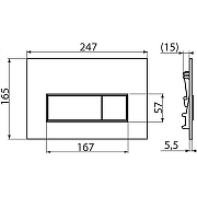 Унитаз с инсталляцией Laufen Pro Rimless 8.2096.6.000.000.1+8.9896.6.000.000.1 + Alcaplast Sadroмodul AM101/1120-0001+M578 с сиденьем Микролифт с Черной матовой клавишей смыва-26