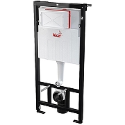 Унитаз с инсталляцией AM.PM Spirit FlashClean C701700WH+C707857WH + Alcaplast Sadromodul AM101/1120+M71 с сиденьем Микролифт и клавишей смыва Хром-10