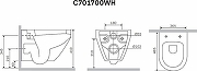 Унитаз с инсталляцией AM.PM Spirit FlashClean C701700WH+C707857WH + Alcaplast Sadromodul AM101/1120+M71 с сиденьем Микролифт и клавишей смыва Хром-13
