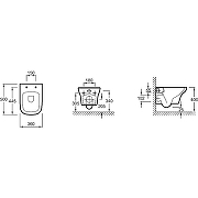 Унитаз с инсталляцией Jacob Delafon Vox EDM102-00+E20142-00 + Grohe Rapid SL 38772001 с сиденьем Микролифт и клавишей смыва Хром-12