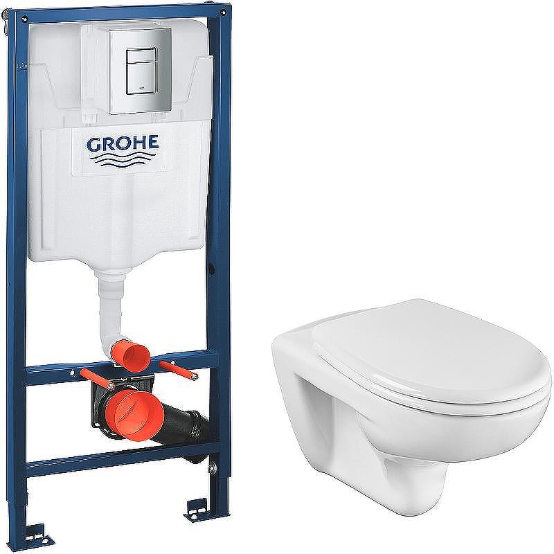 Унитаз с инсталляцией Roca Mateo 346200000+ZRU9302822 + Grohe Rapid SL 38772001 
