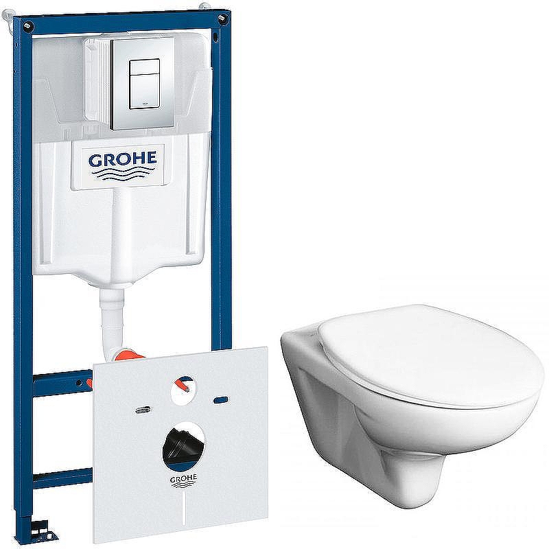 Унитаз с инсталляцией Roca Mateo 346200000+ZRU9302815 + Grohe Rapid SL 38775001 