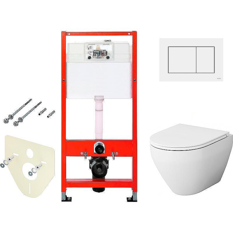Унитаз с инсталляцией AM.PM Spirit FlashClean C701700WH+C707857WH + Tece Base 9400413 