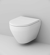 Унитаз с инсталляцией AM.PM Spirit FlashClean C701700WH+C707857WH + Tece Base 9400413 с сиденьем Микролифт и Белой клавишей смыва-2