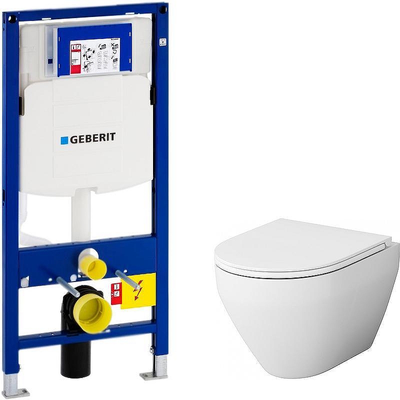 Унитаз с инсталляцией AM.PM Spirit FlashClean C701700WH+C707857WH + Geberit Duofix Sigma UP320 111.300.00.5 