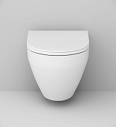 Унитаз с инсталляцией AM.PM Spirit FlashClean C701700WH+C707857WH + Berges Novum D5 040235 с сиденьем Микролифт и Черной матовой клавишей смыва-4