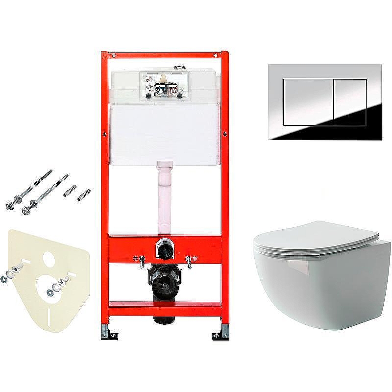 Унитаз с инсталляцией Ceramicanova Forma CN3009 + Tece Profil 9400412 