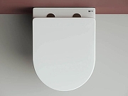 Унитаз с инсталляцией Ceramicanova Forma CN3009 + Tece Base 9400413 с сиденьем Микролифт и Белой клавишей смыва-9