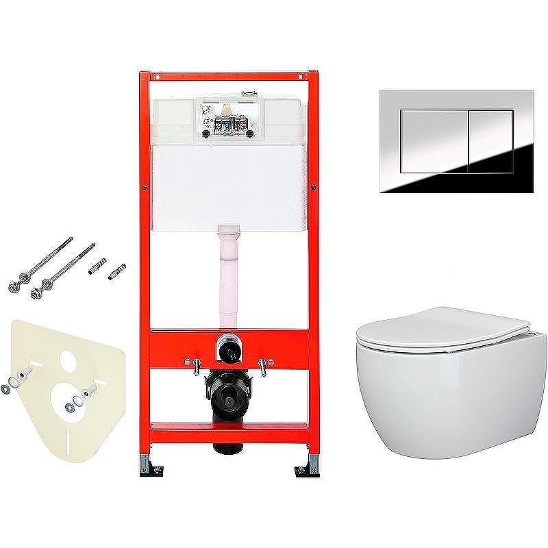 Унитаз с инсталляцией Ceramicanova Play CN3001 + Tece Profil 9400412 