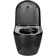 Унитаз с инсталляцией WellWant Aura WWU01122B + Charus City CR.200.21.01 с сиденьем Микролифт и клавишей смыва Хром глянцевый-7
