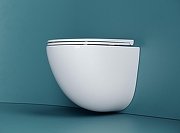 Унитаз с инсталляцией Ceramicanova Vogue CN4008T + WellWant Standart 50 WWISI111BB с сиденьем Микролифт и Черной матовой клавишей смыва-5
